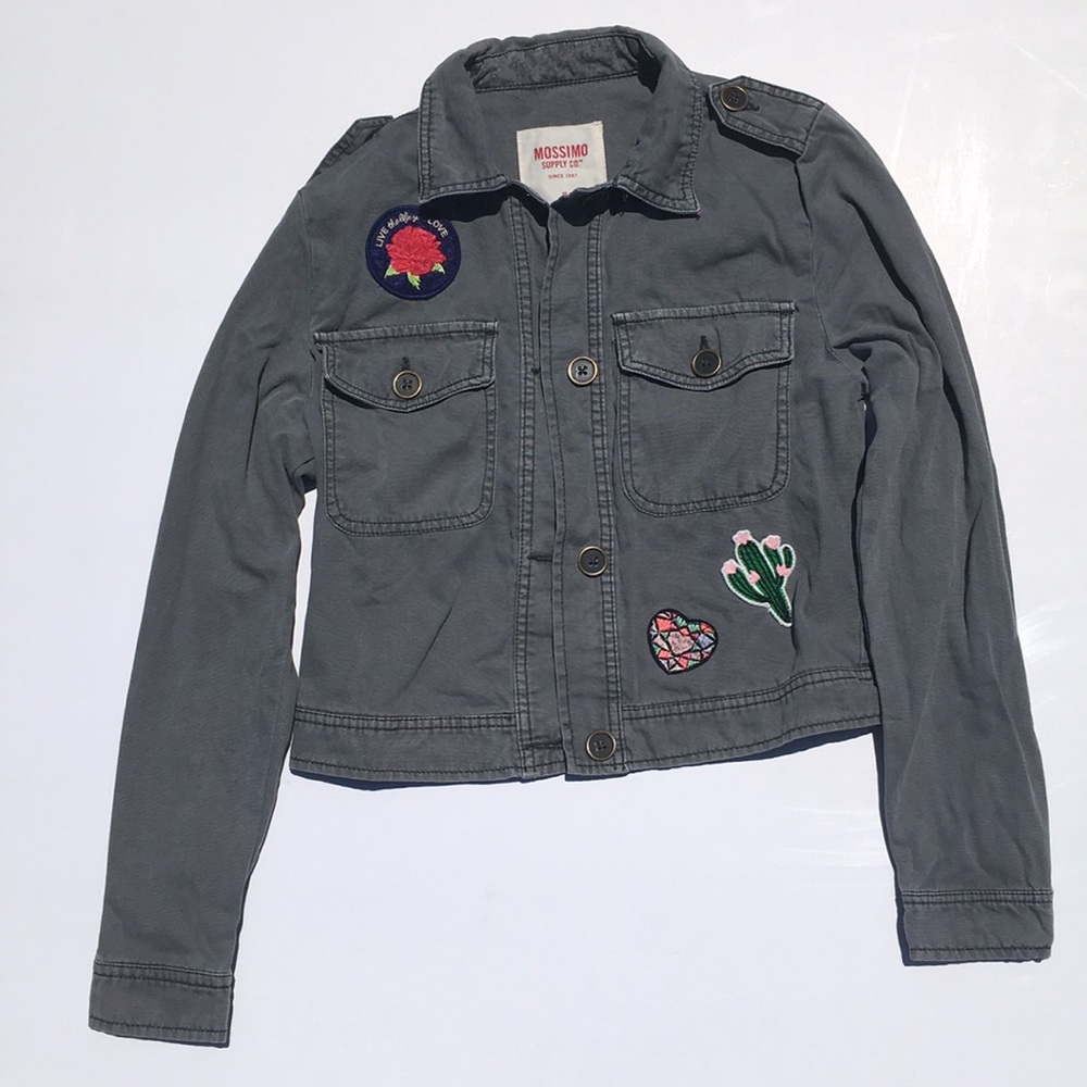 Mossimo Supply Co. Button Patch Jacket